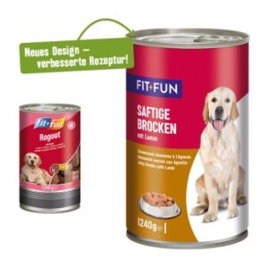 Hundefutter FIT+FUN Ragout 6x1240g Lamm