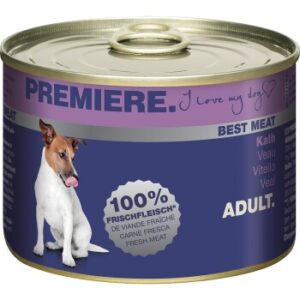 Hundefutter PREMIERE Best Meat Adult Kalb 12×185 g