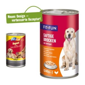 Hundefutter FIT+FUN Ragout 6x1240g Geflügel