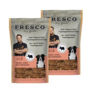 Hundefutter FRESCO M. Rütter Trainingsknöchelchen 2x150g Echt-Fleisch Rind