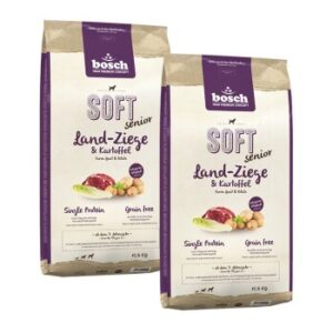 Hundefutter bosch Soft Senior Land-Ziege & Kartoffel 2×12.5 kg