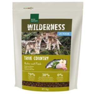 Hundefutter REAL NATURE WILDERNESS Junior True Country Huhn mit Fisch 1 kg