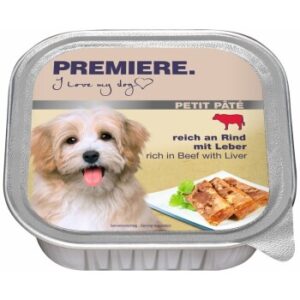 Hundefutter PREMIERE Petit Pâté Rind & Leber 11×150 g