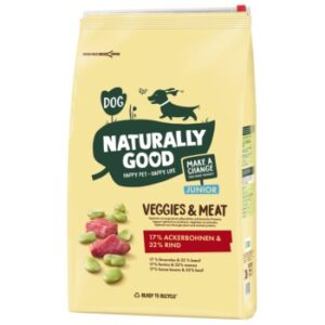 Hundefutter Naturally Good Junior Veggies & Meat Ackerbohne & Rind 4 kg