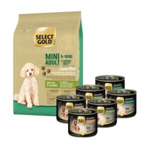 Hundefutter SELECT GOLD Adult Mini Mischfütterungs-Set 7tlg.