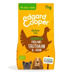 Hundefutter Edgard & Cooper Bio Adult Truthahn & Huhn 7 kg