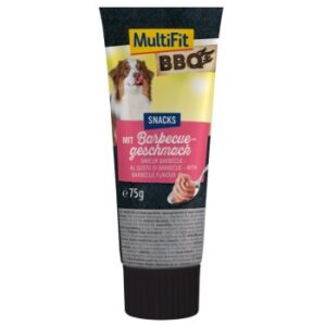 Hundefutter MultiFit Creme mit Barbecuegeschmack 9x75g