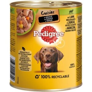 Hundefutter Pedigree Cuisine in Sauce 12x800g Lamm