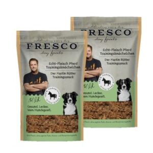 Hundefutter FRESCO M. Rütter Trainingsknöchelchen 2x150g Echt-Fleisch Pferd