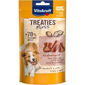 Hundefutter Vitakraft Treaties Minis Leberwurst 8×48 g