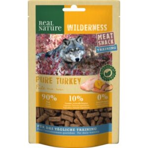 Hundefutter REAL NATURE WILDERNESS Meat Snack Training 150g Pure Turkey, Pute mit Kürbis, Süßkartoffeln & Karotten