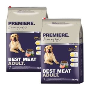 Hundefutter PREMIERE Best Meat Adult Huhn 2×12.5 kg