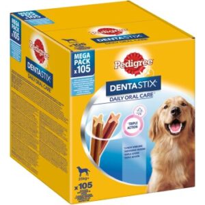 Hundefutter Pedigree Dentastix Daily Oral Care Megapack 105Stk f?r gro?e Hunde