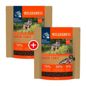 Hundefutter REAL NATURE WILDERNESS Mini Adult Green Coast Ente mit Lachs & Shrimps