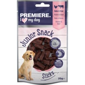 Hundefutter PREMIERE Junior Sticks Huhn & Rind 10x70g