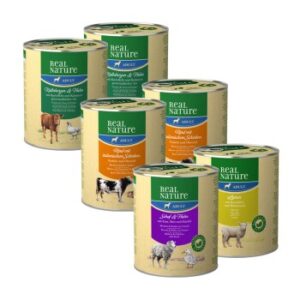 Hundefutter REAL NATURE Adult 6×800 g Mixpaket 2