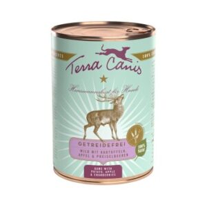 Hundefutter Terra Canis Getreidefrei Adult 6x400g Wild mit Kartoffeln, Apfel & Preiselbeeren