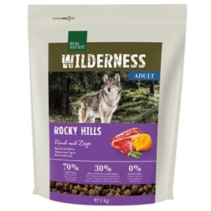 Hundefutter REAL NATURE WILDERNESS Rocky Hills Rind & Ziege 1 kg