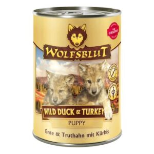 Hundefutter WOLFSBLUT Wild Duck & Turkey Puppy 6x395g