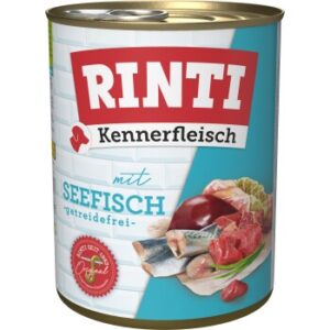 Hundefutter RINTI Kennerfleisch Seefisch 12×800 g