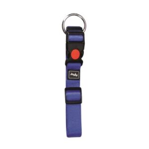 Halsbänder & Geschirre Josty Nylonhalsband mit Safety Click 40-55cm/20mm blau