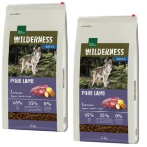 Hundefutter REAL NATURE WILDERNESS Adult Pure Lamb 2×12 kg