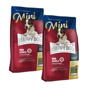 Hundefutter HAPPY DOG Supreme Sensible Mini Africa 2×4 kg