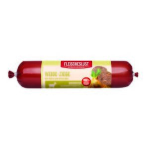 Hundefutter Fleischeslust Wurst Singleprotein 6x800g Weide-Ziege