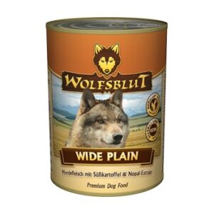 Hundefutter WOLFSBLUT Adult Wide Plain – Pferd mit Süßkartoffeln – 6x395g