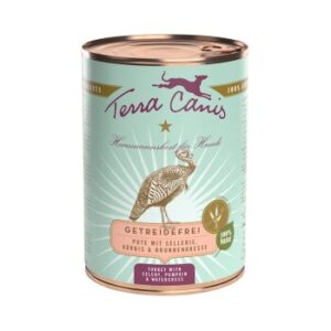 Hundefutter Terra Canis Getreidefrei Adult 6x400g Pute mit Sellerie, K?rbis & Brunnenkresse