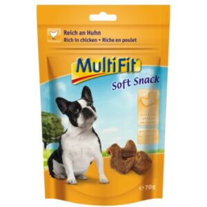 Hundefutter MultiFit Soft Snack Huhn 3x70g – Leckere, gesunde Belohnung für Hunde