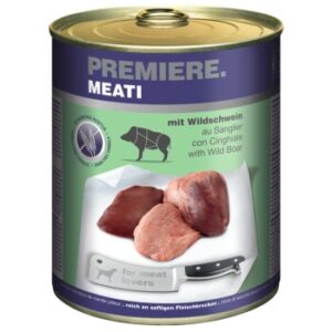 Hundefutter PREMIERE Meati Wildschwein 12×800 g