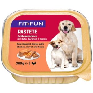 Hundefutter FIT+FUN Pastete Schlemmerkern 9x300g