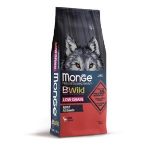 Hundefutter Monge Adult BWild Low Grain Hirsch 12 kg