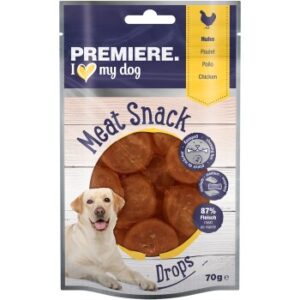 Hundefutter PREMIERE Meat Drops 6x70g Huhn