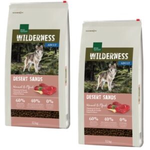 Hundefutter REAL NATURE WILDERNESS Desert Sands Kamel & Pferd 2×12 kg