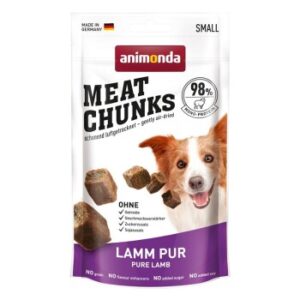 Hundefutter animonda Meat Chunks 6x80g für kleine Hunde Lamm