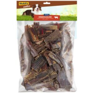 Hundefutter MultiFit native Rinderschlundstücke 1 kg