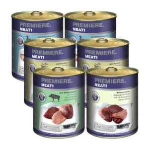 Hundefutter PREMIERE Meati Mixpaket 6x800g Mixpaket 4