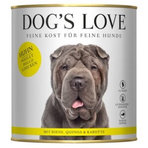 Hundefutter DOG’S LOVE Adult Huhn 6×800 g