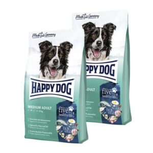 Hundefutter HAPPY DOG fit & vital Medium Adult 2×12 kg