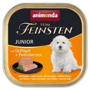 Hundefutter animonda Vom Feinsten Junior 22x150g Geflügel & Putenherzen