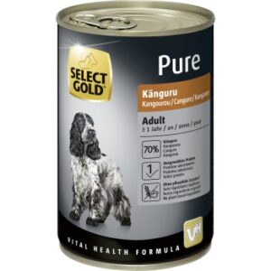 Hundefutter SELECT GOLD Pure Adult Känguru 12×400 g