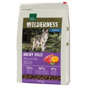 Hundefutter REAL NATURE WILDERNESS Rocky Hills Rind & Ziege 4 kg