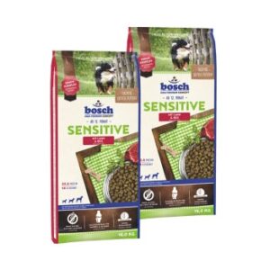 Hundefutter bosch Sensitive Lamm & Reis 2×15 kg