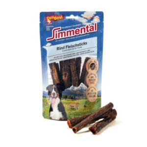 Hundefutter DeliBest Simmental Rindfleisch Sticks rund 15cm 150g