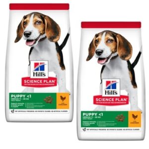 Hundefutter Hill’s Science Plan Medium Welpenfutter, mit DHA aus Fischöl Huhn 2×14 kg