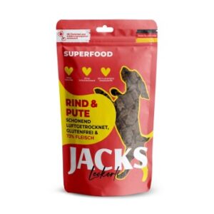 Hundefutter JACKS Splitter Soft Rind & Pute 90 g