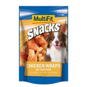 Hundefutter MultiFit Snacks Chicken Wraps 2x140g Nr. 1