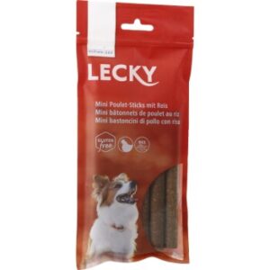 Hundefutter Lecky Mini Huhn-Sticks mit Reis 2×6 Stück